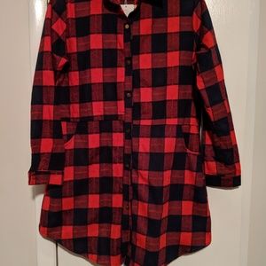 Buffalo plaid tunic dress.NWT!